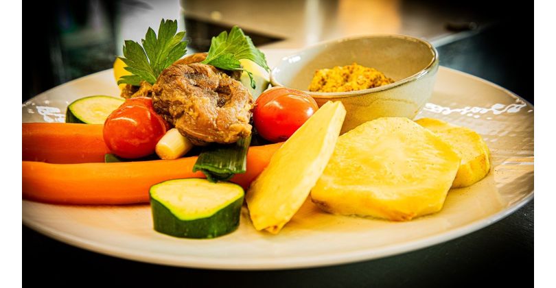 Pot au Feu with Golden Coin Beef and Market Vegetables