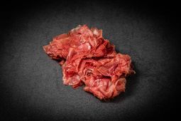 Finely sliced organic dried meat