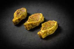 Bio Bud marinated lamb rib chop