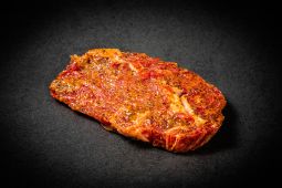 Marinated organic bud beef ribeye