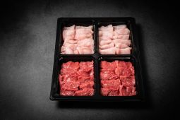 Table-top grill STANDARD with rump of beef and chicken breast